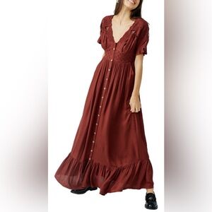Free People Colette Lace Embelished dress